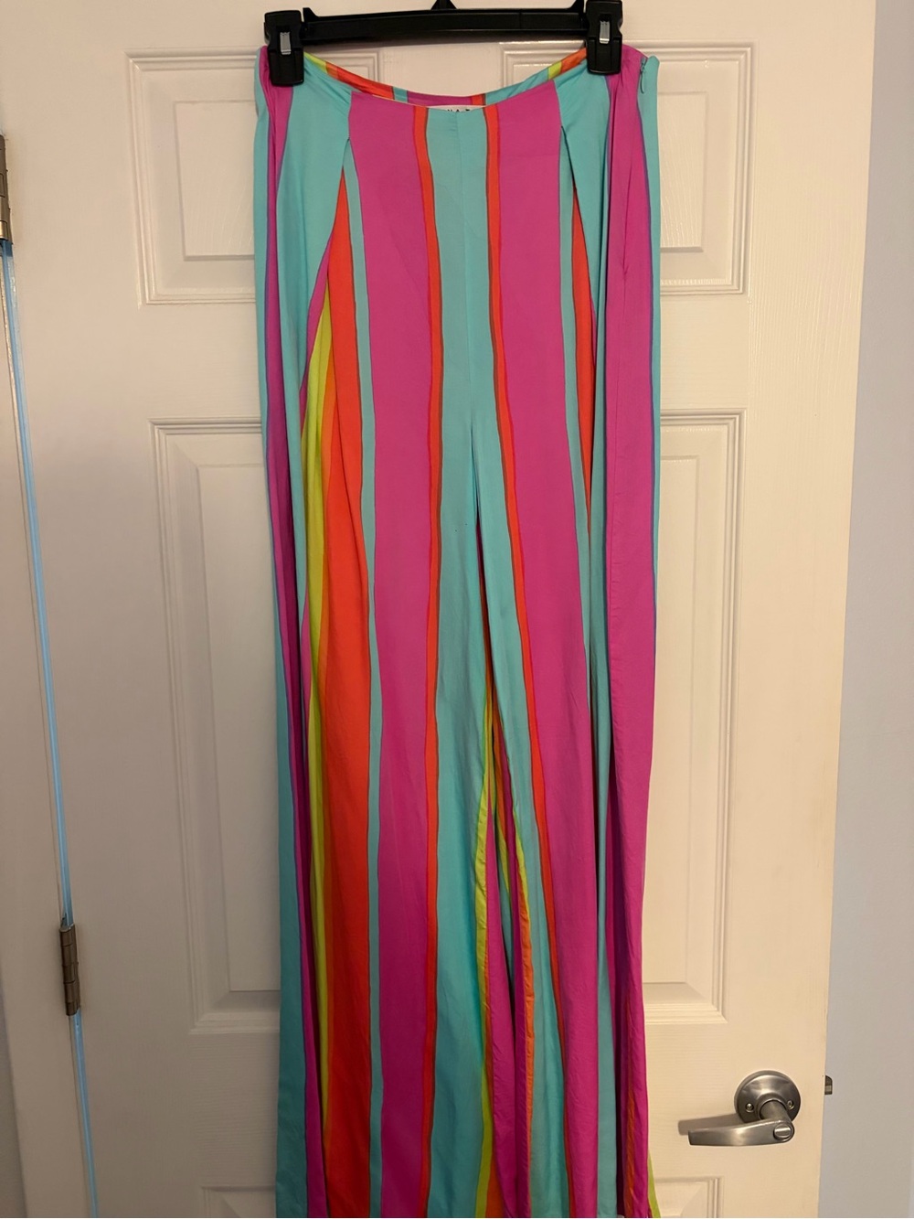 Trina Turk Multicolor Vertical Stripe Wide-Leg Pant